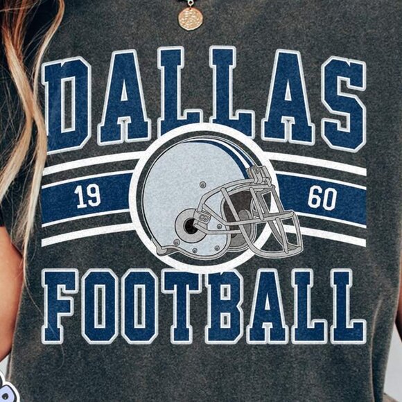 Dallas Football Old School Look Comfort Colors T-Shirt 166 - Picture 2 of 5